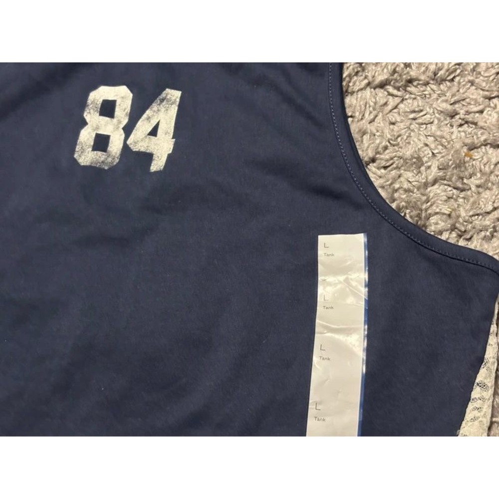 Tank Top "84" Blue Ladies Large NWT